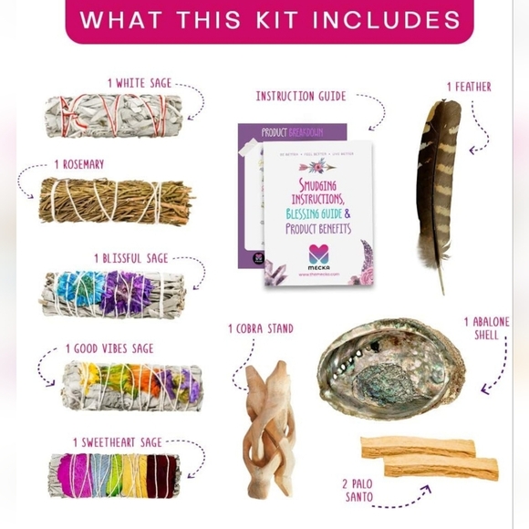 NIB Full Smudge Kit - Cleansing/Stress Relief - Picture 2 of 6